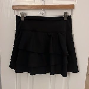 Altar’d State Revival Tiered Black Tennis Skirt Size Small